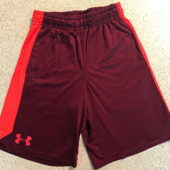 Under Armour Other - Under Armour Boys Small  Burgundy red Shorts